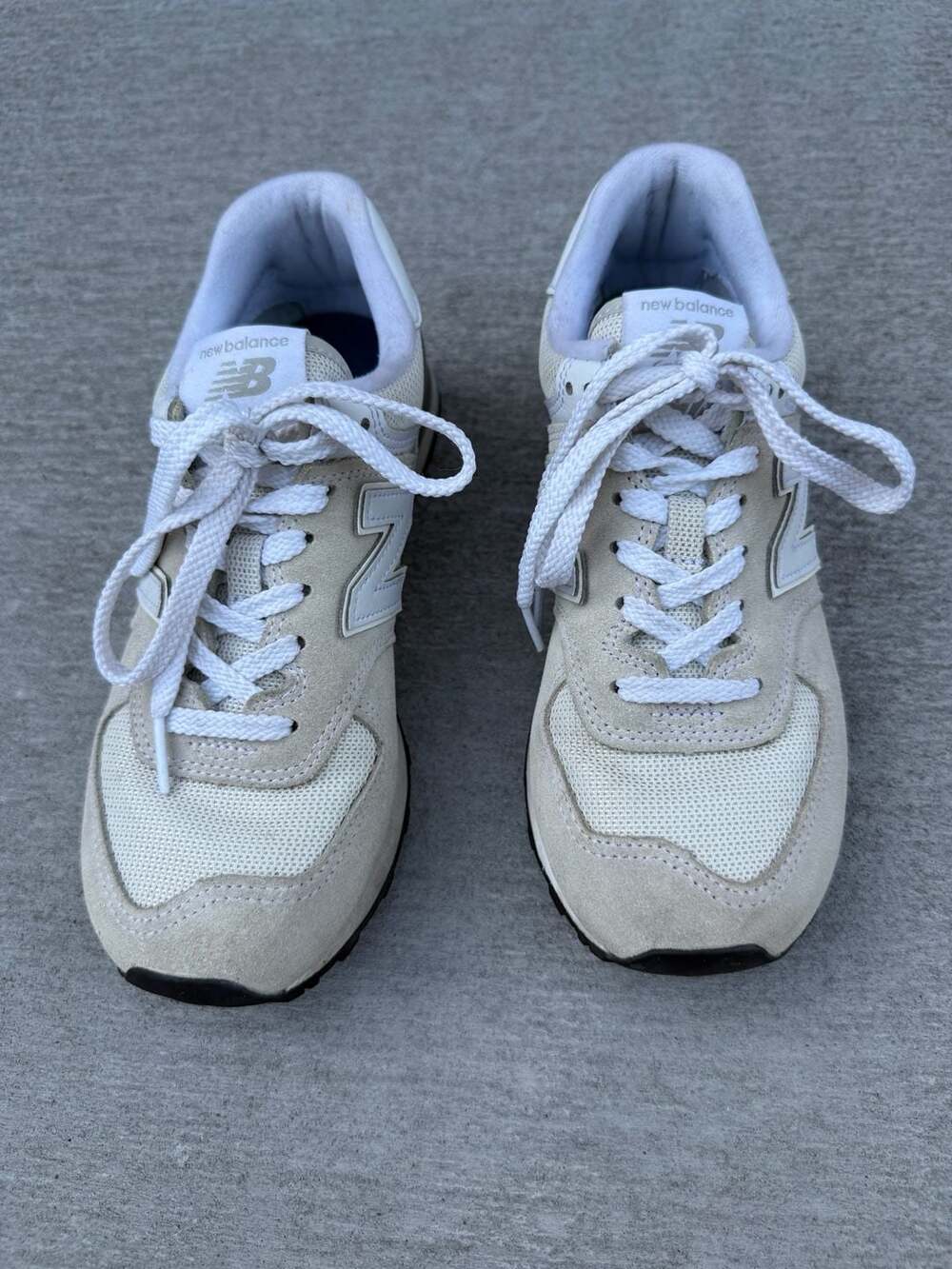 New Balance 574 Classic Nimbus Cloud White Sneakers Size 7